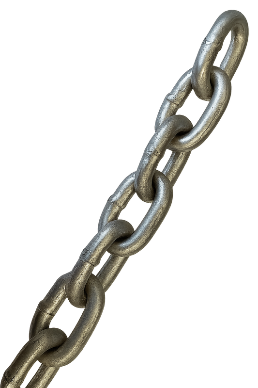 Straight Link Chain Zinc 3/8 Grade 30