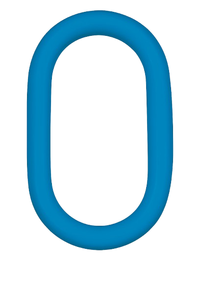 Oblong Link Blue Painted Alloy Steel 6-1/4 * 9/16" Grade 100