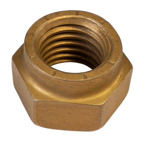 Conical Hexagonal Nut Cadium Plated 1-8 Grade 9