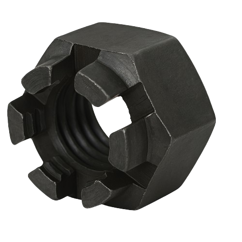 Castel Nut Fine Thread black Steel 1-1/4-12 Grade 2