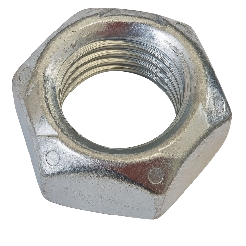 Conical Hexagonal Nut Fine Thread Zinc Plated 1 Grade 8