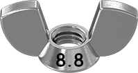 Metric Wing NutZinc M5 * 0.8 Grade 10.9