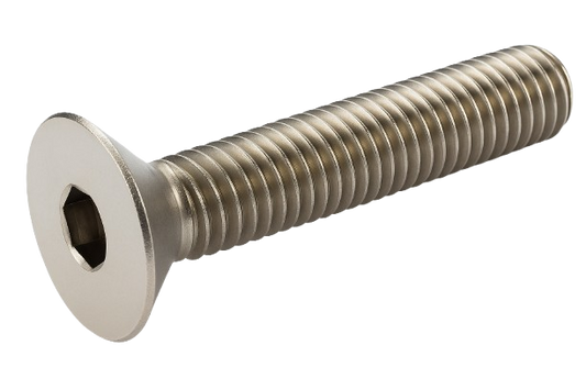 Metric Flat Head Cap Screw A4 Stainless Steel [Equivalent 316 SS] Full Thread M6 * 1.0 * 25mm [Allen Key]