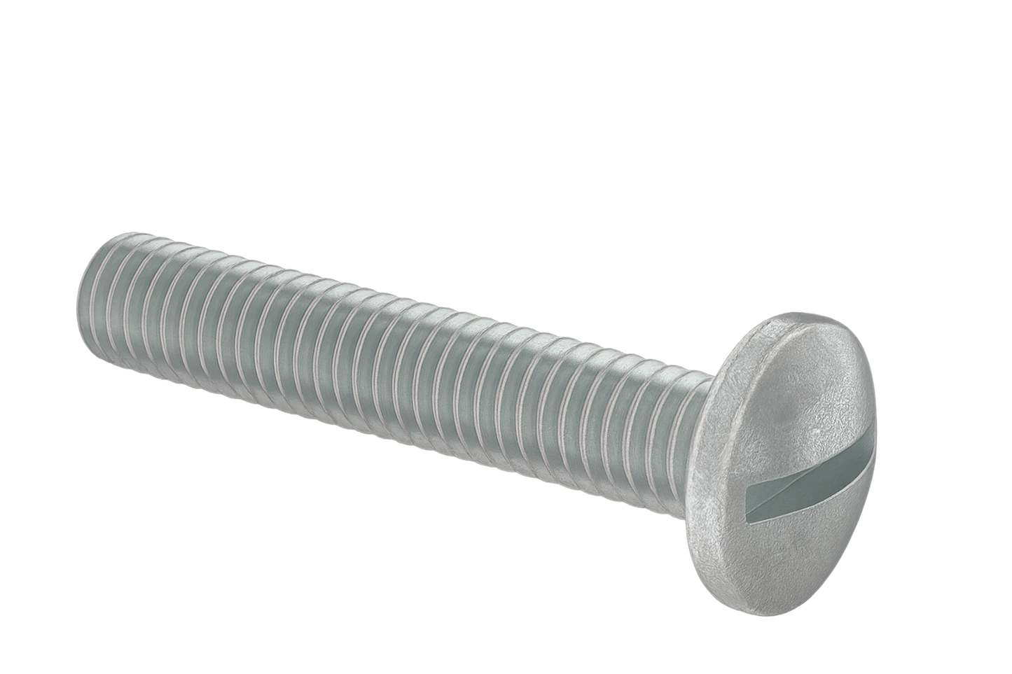 Pan Head Machine Screw Full Thread  Zinc 1/4-20 * 6" [Quadrex Drive]