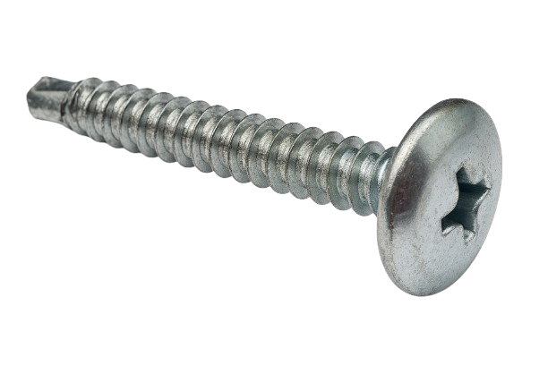 Extra-Wide Rounded Head Drilling Screw Zinc #8 * 9/16" [Philips Drive]