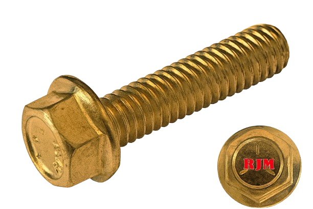 Imperial Flanged Hexagonal Bolt Full Thread 1/4-20 * 3/4" Grade 5