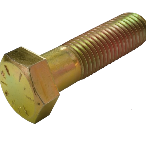 Imperial Hexagonal Bolt Partial Thread Yellow Zinc Plated  3/4-10 * 4-1/4" Grade 8