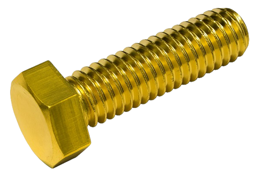 Imperial Hexagonal Bolt Full Thread Brass  1 * 1/2-13 "