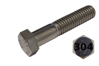 Imperial Hexagonal Bolt Extra Fine And Partial Thread 304 Stainless Steel Thread 1-14 * 3-1/4"