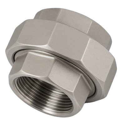 Low Pressure Threaded Union Straight Connector 316 Stainless Steel 1-11-1/2 [Female NPT]