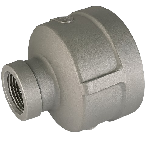 Low Pressure Reducing Straight Connector Threaded 316 Stainless Steel 1-1/2-11-1/2 Reduce to 1-1/4-11-1/2 [Female NPT]
