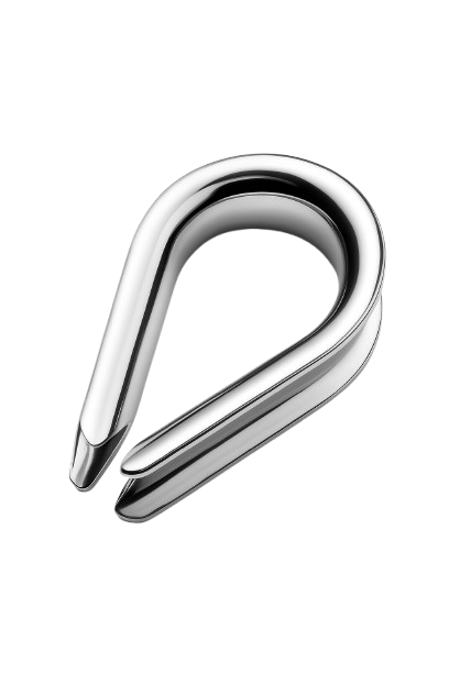 Cosses de câble en acier inoxydable 1/4