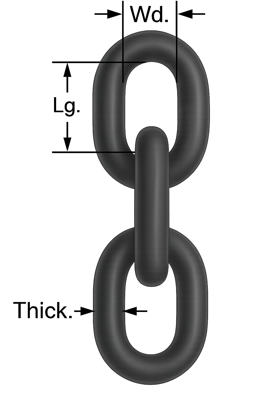 Straight Link Chain Zinc 5/16 Grade 30
