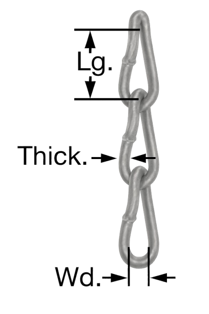 Coil Chain Zinc #4