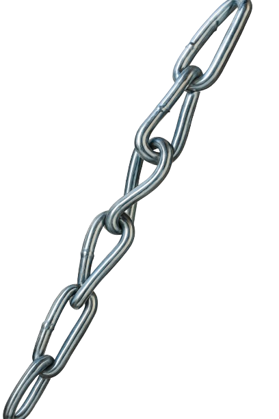 Twisted-Links Chain Zinc #4