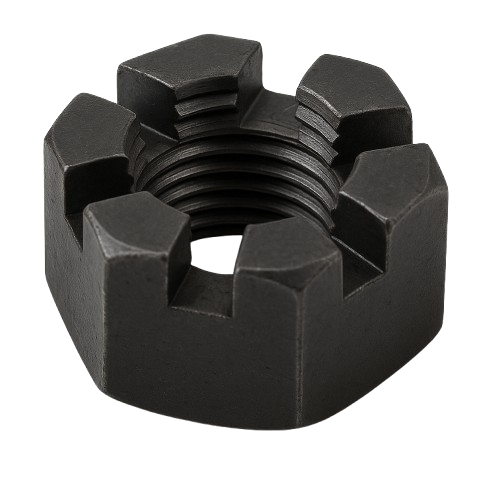 Castel Nut Fine Thread black Steel 1-1/2-12 Grade 2