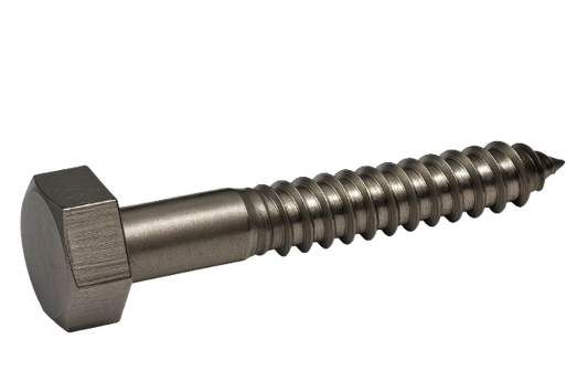 Hexagonal Lag Screw Stainless Steel 3/8 * 1"