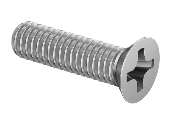 Flat Head Machine Screw Full Thread Zinc 8-32 * 2" [Quadrex Drive]
