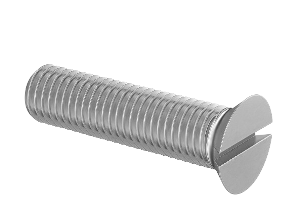 Flat Head Machine Screw Full Thread Zinc 1/4-20 * 1/2" [Quadrex Drive]