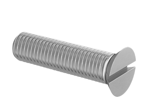 Flat Head Machine Screw Full Thread Zinc 1/4-20 * 1/2" [Quadrex Drive]