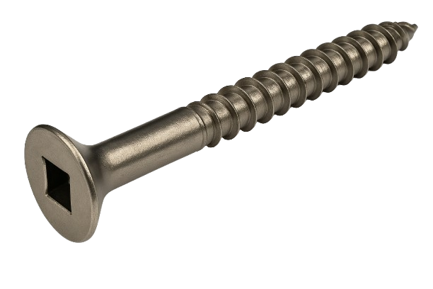 Flat Head Wood Screw Stainless Steel #10 * 3-1/2" [Square Drive]