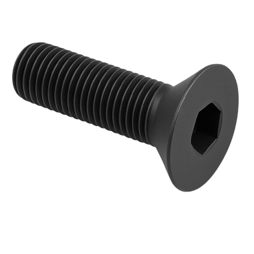 Flat Head Cap Screw Full Thread Black Steel 5/8-11 * 7/8" Grade 8 [Cup Point] [Allen Drive]