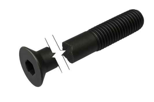 Metric Flat Head Cap Screw Black-Oxide Alloy Steel Partial Thread M10 * 1.5 * 120mm Grade 12.9 [Allen Key]