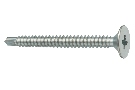 Wafer Flat Head Drilling Screw Zinc #12 * 2" [Philips Drive]