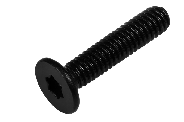 Six-Lobe Ultra Thin Flat Wafer Machine Screw Full Thread Black Oxide Stainless Steel M8 * 1.25 * 12mm [Torx Drive]