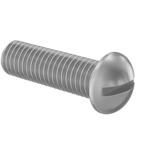 Round Head Machine Screw Full Thread Stainless Steel 4-40 * 3/4" [Slotted Drive]