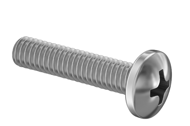 Pan Head Machine Screw Full Thread Stainless Steel 1/4-20 * 2-3/4" [Philips Drive]