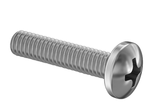 Pan Head Machine Screw Fine & Full Thread Stainless Steel 0-80 * 3/8" [Philips Drive]