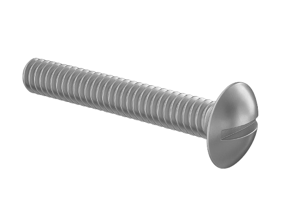 Truss Head Machine Screw Fine & Full Thread Stainless Steel 1/4-28 * 7/16" [Slotted Drive]