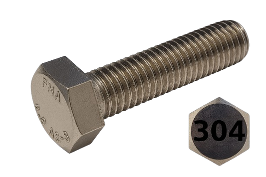 Imperial Hexagonal Bolt Fine And Full Thread 304 Stainless Steel 3/8-24 * 1-1/2"