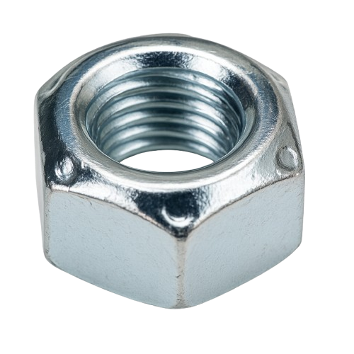 Metric Conical Hexagonal Nut Zinc M6 * 1.0  Grade 10.9