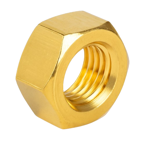 Imperial Hexagonal Nut yellow Zinc Plated 1/4-20 Grade 8