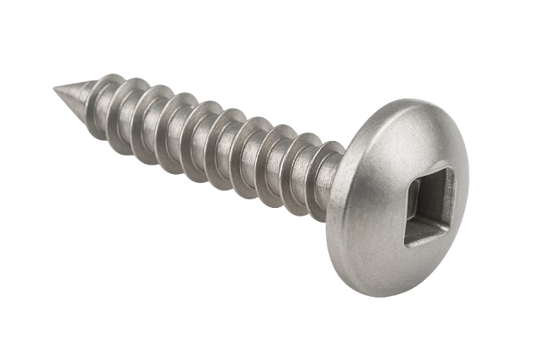 Pan Head Metal Screw Full Thread Stainless Steel #12 * 1-1/4" [Square Drive]