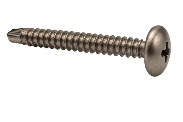 Round Head Self-Drilling Screw 410 Stainless Steel #12 * 1" [Square Drive]