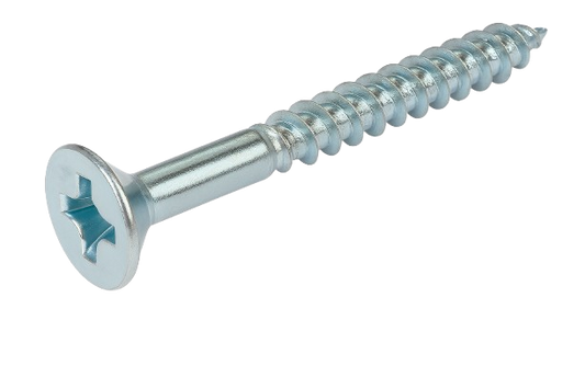 Flat Head Wood Screw Zinc #10 * 2-1/2" [Square Drive]