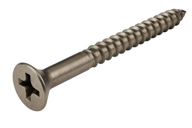 Flat Head Wood Screw Stainless Steel #12 * 2-1/2" [Philips Drive]