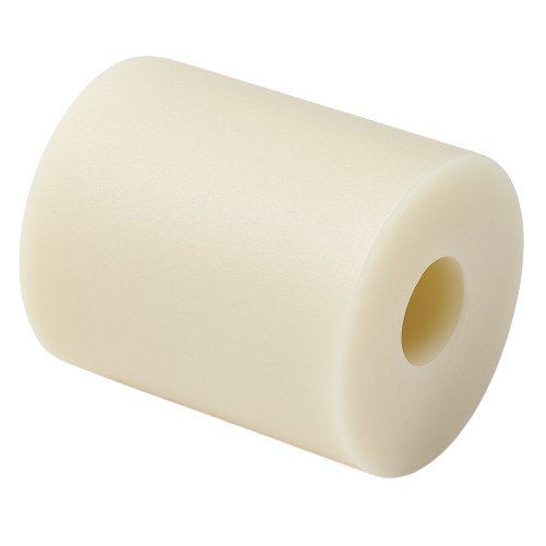 Non-Threaded Round Standoff White Nylon 1/4-20 * 1"