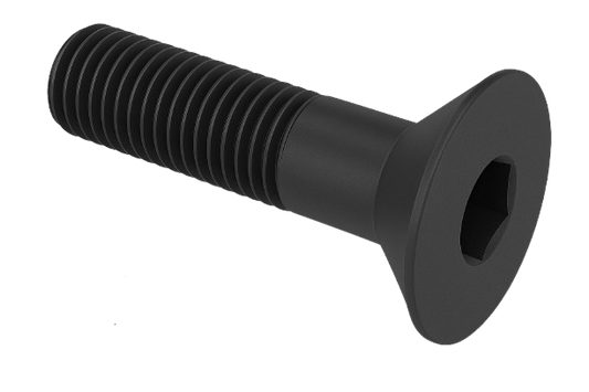 Flat Head Cap Screw Black Steel 3/4-10 * 8" Grade 8 [Cup Point] [Allen Drive]