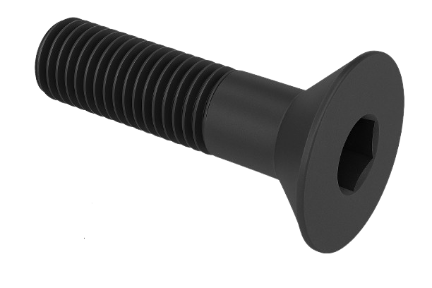 Flat Head Cap Screw Black Steel 5/8-11 * 7" Grade 8 [Cup Point] [Allen Drive]