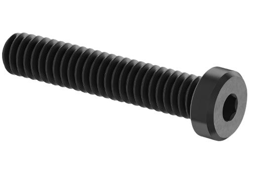 Low Head Socket Head Cap Screw Full Thread Black Steel 1/2-13 * 1-1/2" Grade 8 [Cup Point] [Allen Drive]