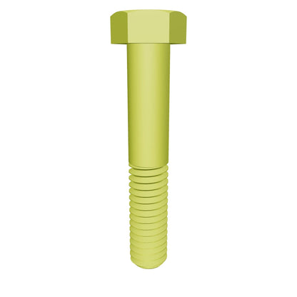Imperial Hexagonal Bolt Partial Thread Yellow Zinc Plated  1/2-13 * 1-7/8" Grade 8