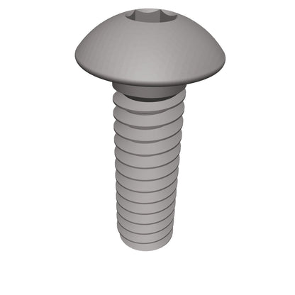 Button Head Cap Screw Full thread Stainless Steel 8-32 * 1/4" [Cup Point] [Allen Drive]