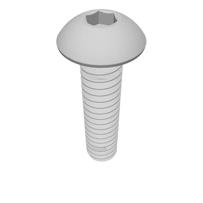 Button Head Cap Screw Full thread 316 Stainless Steel 1/2-13 * 1-1/2" [Cup Point] [Allen Drive]