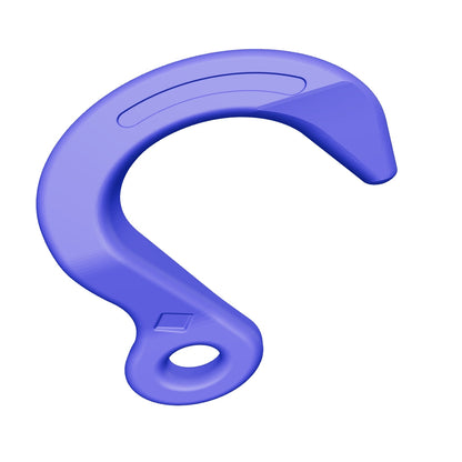 Wide Mount Hook With Eye bleu Painted Alloy Steel 5/8 Grade 100