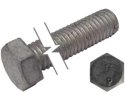 Imperial Hexagonal Bolt Full Thread Galvanized  5/16-18 * 1" Grade 2