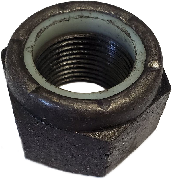 Écrou Hexagonal En Nylon, Filetage Fin, Plaqué Zinc noir, 1-1/8-12, grade 8